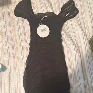 Princess Polly Stylish Black Mini Dress